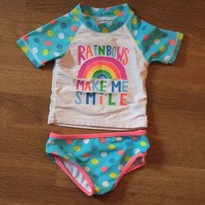 Rash guard bathing suit